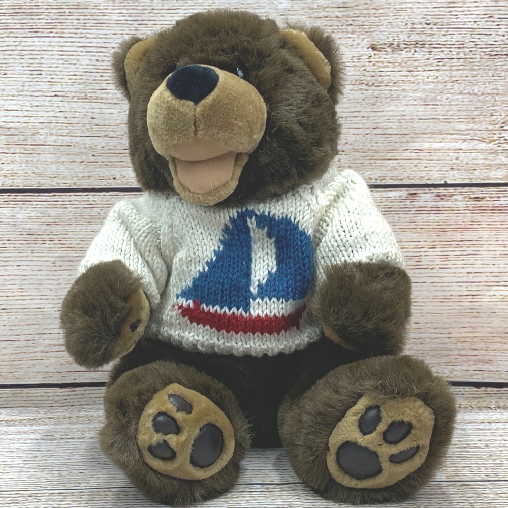 Paradise Collection Brown Plush Teddy‎ Bear in Sailboat Sweater Stuffed Animal